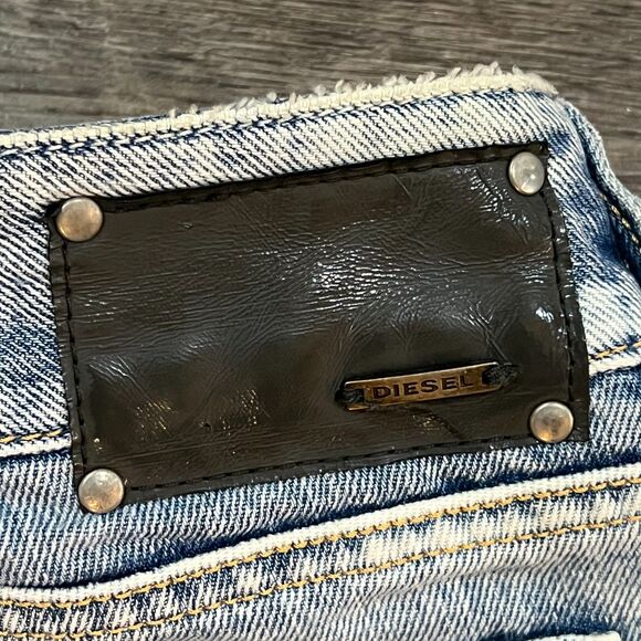 Diesel Louvely Low Rise Flare Jeans 0071J Wash Size 30 Y2K Vintage - Picture 10 of 11